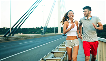 Couple Running