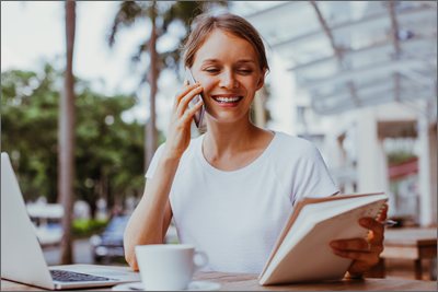 Woman on Phone