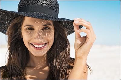 Woman wearing hat